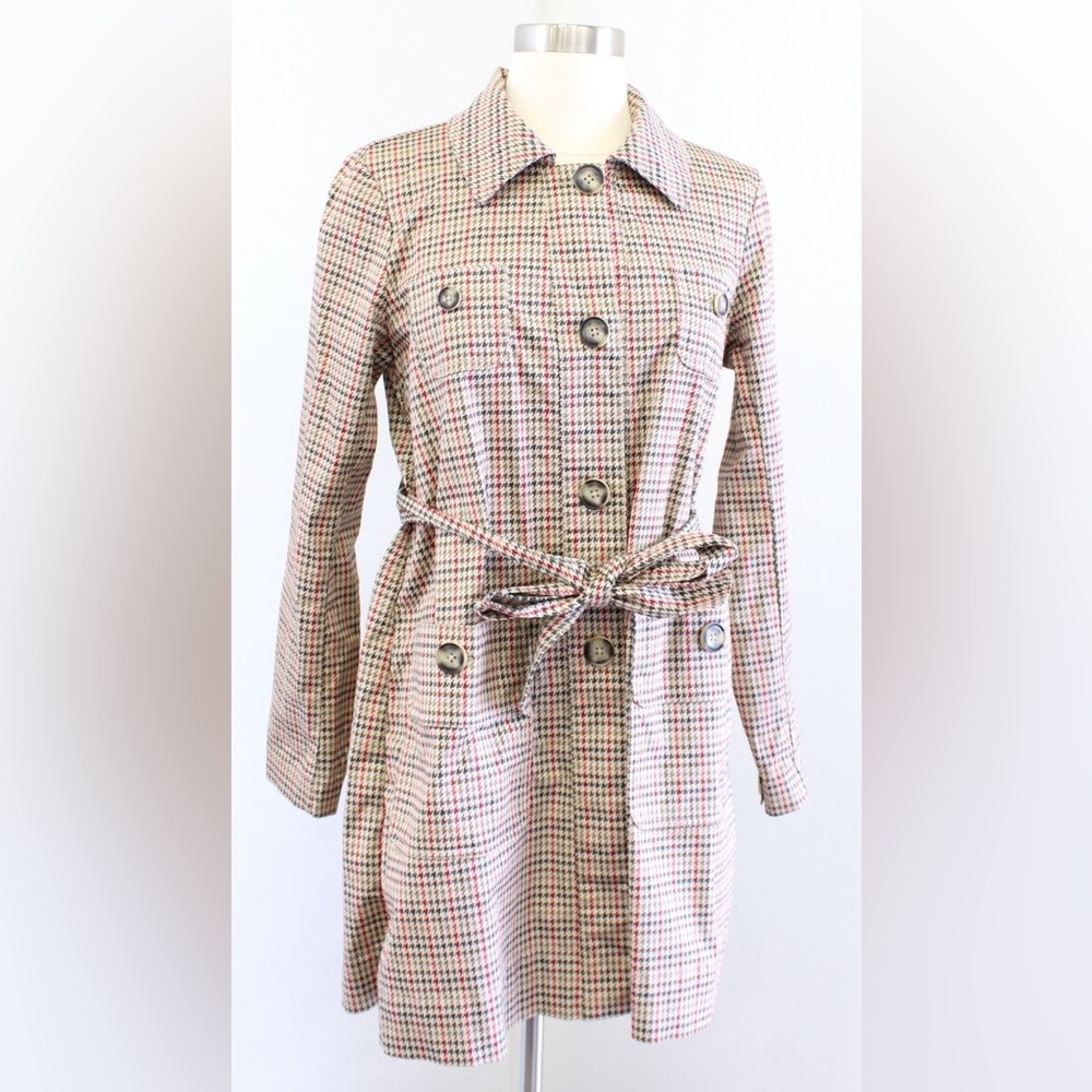 New! 💫 Cabi Sherlock Houndstooth Trench 🕵️‍♀️🔎
